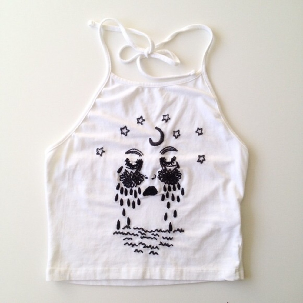 Brandy Melville Sachi Moon Tears Halter